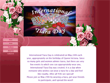 Tablet Screenshot of internationaltiaraday.com